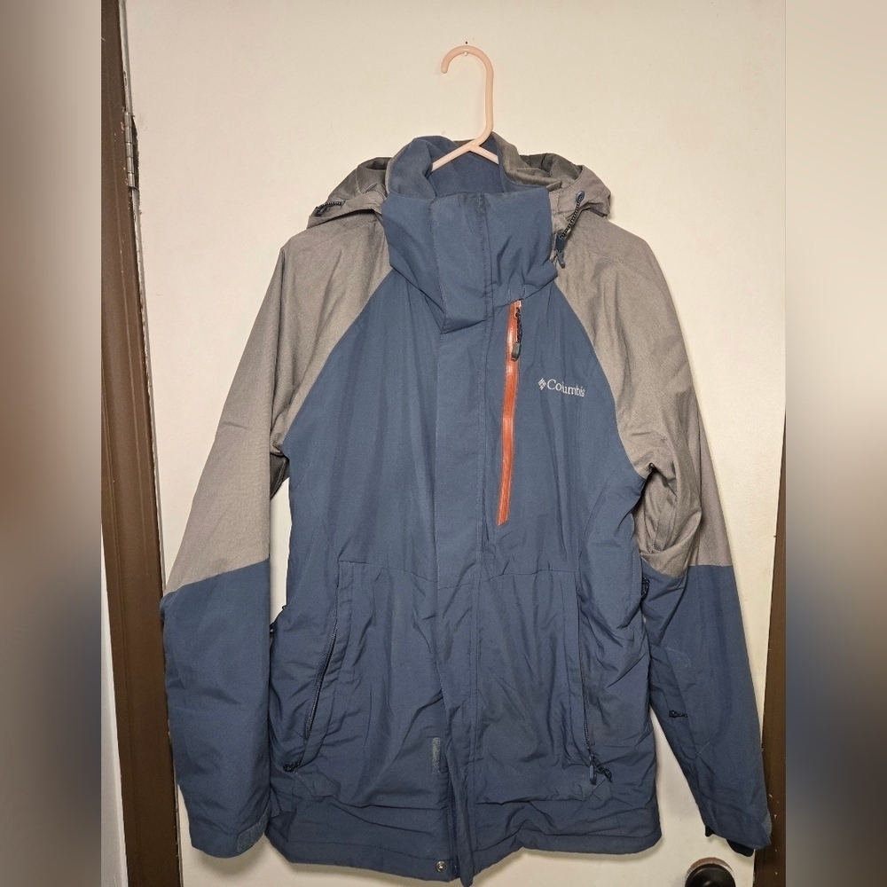 Columbia Omni-Heat Insulated Waterproof Men's size Small Jacket Blue
